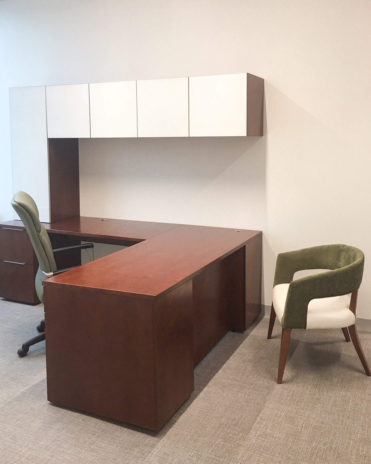 MVB Bank – Reston, Va Mid Century Modern Look-desk and chairs- MVB Bank Reston, Va