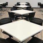 Kimball Dock Tables w/ Poly Chairs