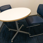 Kimball Dock™ Breakroom Table and Kimball® Poly™ Breakroom Chairs