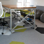 Kimball® Fixit™ Meeting Table, Kimball® Helio™ Task Stool and National® Toss™ Bean Bags