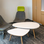 National® Mabel™ Lounge Chairs with Wixler™ Occasional Tables