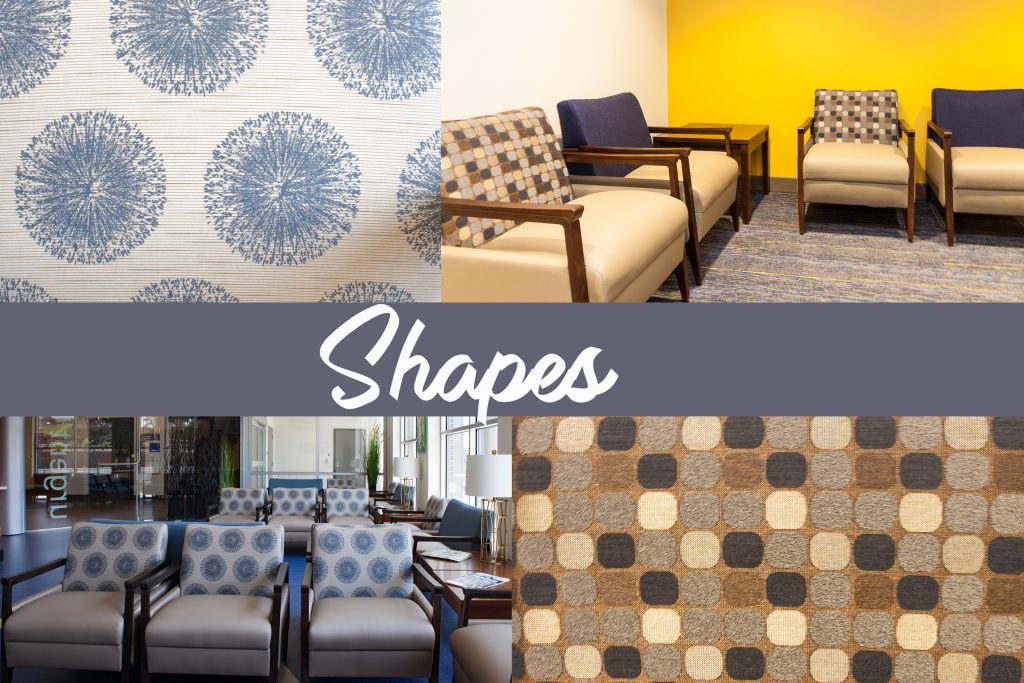 WVU Medical Facilities designed by Omega Commercial Interiors- Geometric Pattern Applications to Design